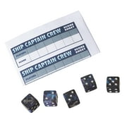 TDC Games Ship Captain Crew Dice Game for Party Favors and Family Game Night, 5 Dice, Travel Size
