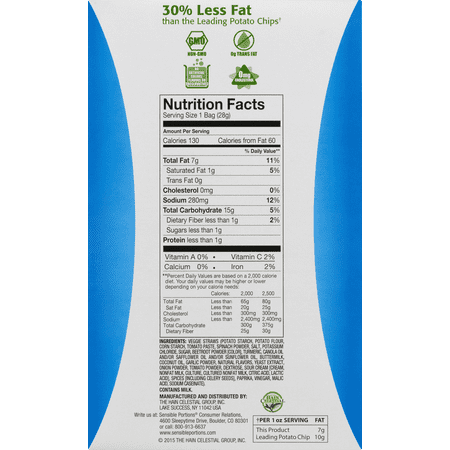 Sensible Portions Gluten-Free Zesty Ranch Garden Veggie Straws, 1 oz (6 Count)
