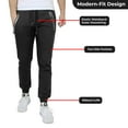 thumbnail image 2 of Galaxy by Harvic 3-Pack Mens Slim Fit Fleece Jogger Sweatpants (S-2XL), 2 of 4