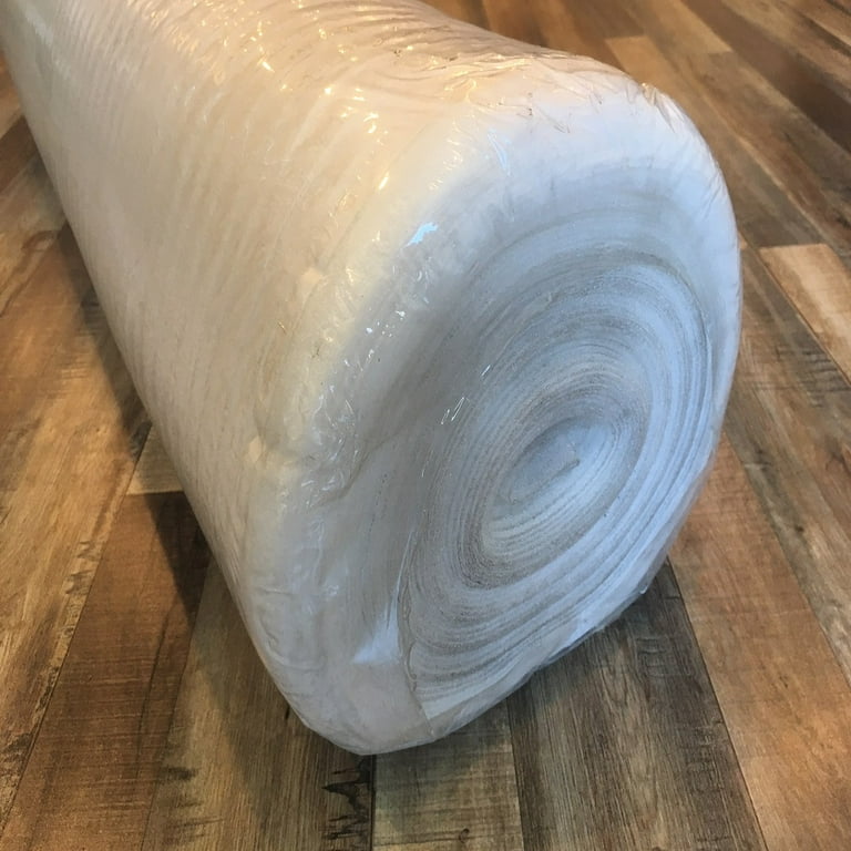 Dekorman Laminate Flooring White Foam Underlayment 2 mm Thick x 3.3 ft. W x 91.44 ft. L (300 Sq. ft. / Roll)