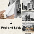 thumbnail image 4 of Peel and Stick Wallpaper Canvas Cincinnati skyline Ohio River seen from Kentucky Modern Art Wall Mural Decor Self Adhesive and Removable 100in x 144in, 4 of 7