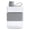 Grey, variant on Nnndbs Flat Water Bottle with Handle & Silicone Sleeve, 500ml Leak Proof Slim Portable Travel Flask for Outdoor Sports Fitness Cycling