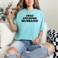 thumbnail image 2 of I Love My Awesome Husband, Chalky Mint Comfort Colors T-Shirt, Small, 2 of 3