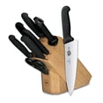 thumbnail image 1 of Juego de bloques de cuchillos Victorinox Forschner de 8 piezas con bloque de madera dura, 1 of 8