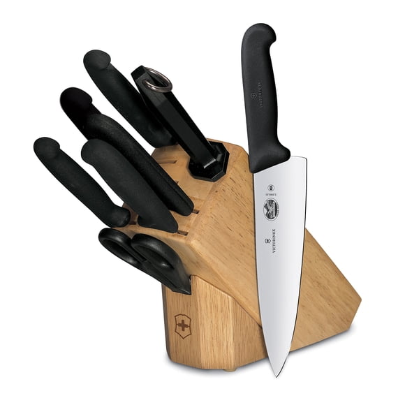 Juego de bloques de cuchillos Victorinox Forschner de 8 piezas con bloque de madera dura