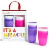 Munchkin It's a Miracle! Gift Set, Includes 10oz & 14oz Miracle 360 Cup, Pink/Purple