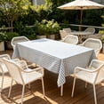 thumbnail image 5 of Waterproof Oilproof Dirtproof Checkered Rectangular Table Cloth Tablecloth Table Cover for Dining Room Kitchen Office Farmhouse Rural Decor 47.24x62.99 Inch Nylon Small Versatile Outdoor, 5 of 6