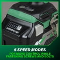 thumbnail image 5 of Metabo HPT 36V Cordless Compact Impact Driver Kit, WH36DC, 5 of 11