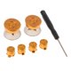 thumbnail image 4 of Botones De Buttons + Thumbsticks + Destornillador Para 4 Controller (Gold) Hugo reemplazo del botón del controlador, 4 of 8