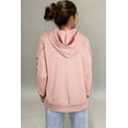 thumbnail image 2 of Delicacy Mix Floral Patchwork Side Slit Drawstring Hoodie, 2 of 8