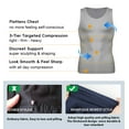 thumbnail image 4 of MANIFIQUE Gynecomastia Compression Shirts for Men, Tank Top Body Shaper, Fajas para Hombres, Slimming Undershirt, 4 of 7