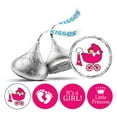 thumbnail image 1 of Darling Souvenir 190 Pcs DIY Candy Chocolate Labels Its A Girl Theme Stickers-Magenta, 1 of 2