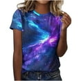 thumbnail image 2 of Otvok Womens Crewneck Short-Sleeved Tops Casual Valentine'S Day Printed T-Shirt, 2 of 6
