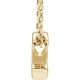 thumbnail image 2 of Precious Stars Unisex 14K Yellow Gold Initial C Pendant Slide Necklace, 2 of 3