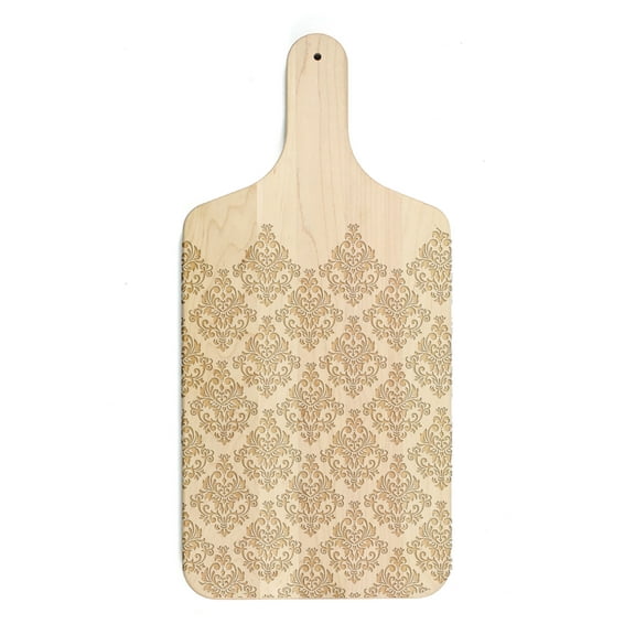 Creative Products Vintage Pattern 8 x 17 Maple Paddle Cutting Board