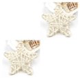 thumbnail image 3 of Naiovety 5pcs 6cm Estrella Forma Vid Ca?a Ratán Decoración Boda Navidad Bricolaje Adorno blanco 2piezas Naiovety CBP019196, 3 of 5
