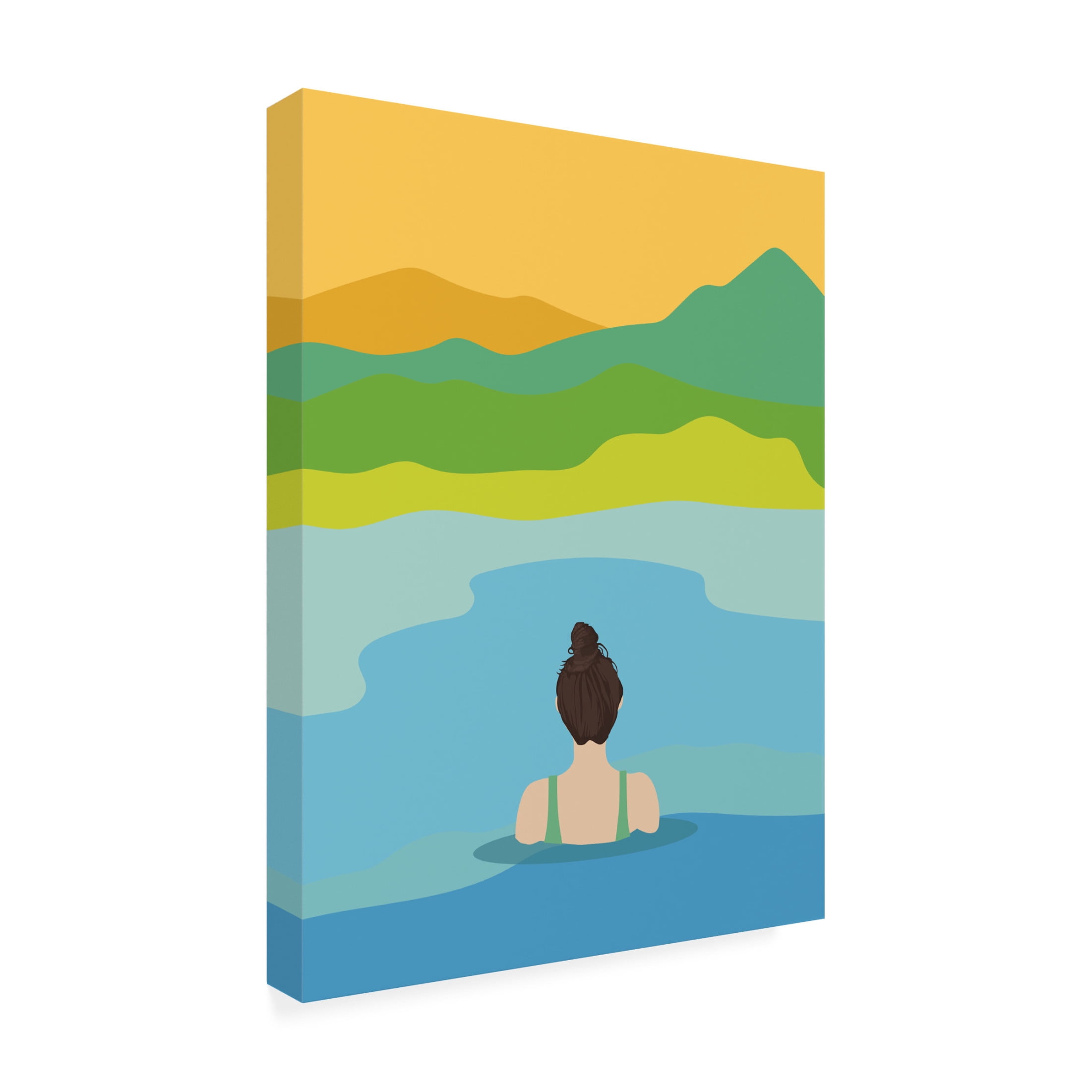 Trademark Fine Art Jon Downer Evening Dip Canvas Wall Art