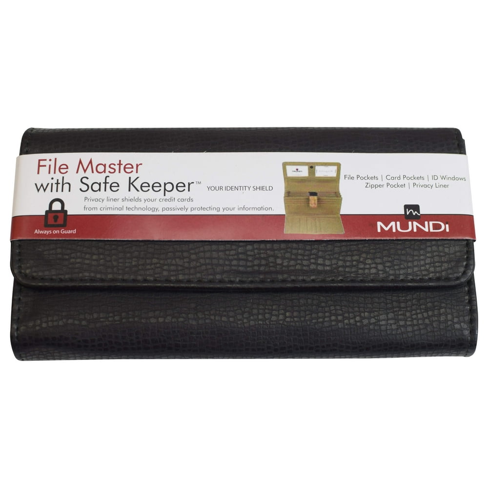 Marshal Wallet Mundi Womens File Master With Safe Keeper Clutch