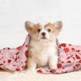 thumbnail image 4 of Yiaed Flowers And Ladybugs Print Dog Blankets-Cat Blanket Washable for Couch Protection,Puppy Blanket, Soft Plush Reversible Throw Furniture Protector-Medium, 4 of 8