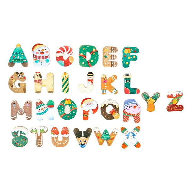 Letters Set Spelling Game Refrigerator Fridge s for Children Christmas