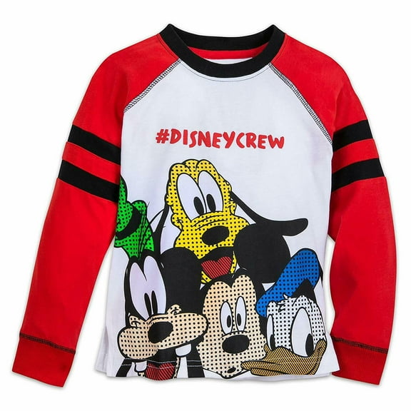 Disney Store Mickey Mouse Boy Long Sleeve T Shirt Size 5/6