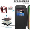 thumbnail image 5 of For Samsung Galaxy A56 5G Wallet Cell Cover, RFID Blocking, PU Leather,Compatible With MagSafe , With Flip Cover Multi-Card Slots Pocket, Ultra Thin Magneti Protective Cover,Black,For Galaxy A56 (5G), 5 of 8
