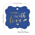 thumbnail image 7 of Inkdotpot Pack Of 50 Made With Love Wedding Paper Tags DIY Craft Bracket Shape Real Gold Foil Hang Tags, 7 of 7