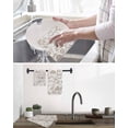 thumbnail image 5 of Khaki Farmhouse Kitchen Dish Towels for Drying Dishes Set of 3, Floral Floral Plant Leaf Vintage Spring Waffle Weave Microfiber Hand Tea Bathroom Towels Quick Dry & Absorbent Towel 15.7x23.6, 5 of 7