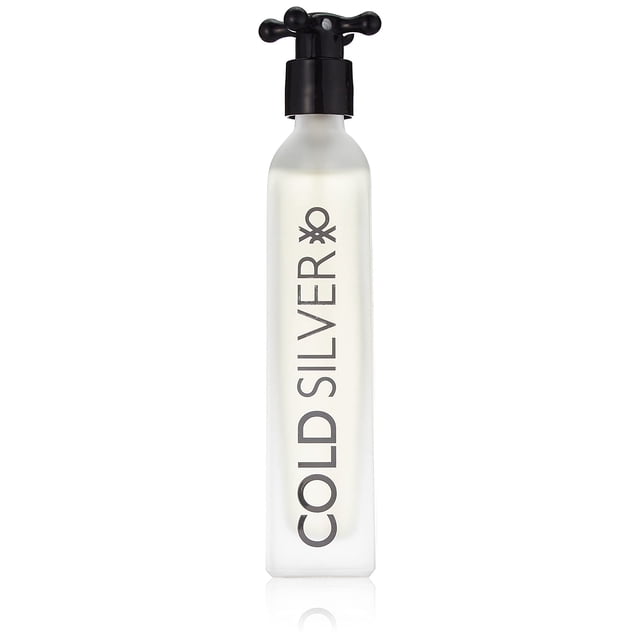 Perfume United Colors of Benetton Cold Silver Eau de Toilette para hombre, 100 ml