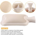 thumbnail image 5 of Bolsa de agua caliente calentador de manos lleno de agua lindo bolso calentador de manos de felpa de goma extraíble y lavable (1000ML), 5 of 5