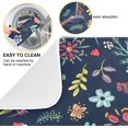 thumbnail image 2 of SKYSONIC Dish Drying Mat Wild Flowers Leaves Absorbent Dish Drainer Kitchen Counter,Super Absorbent Dish Drying Pads Dish Drainer Rack Pads 16x18, 2 of 6