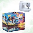 thumbnail image 4 of HELLHERO Sewing Machine Protective Cover Palm Trees Pattern Soft Waterproof Dustproof Protector Women Gifts, 4 of 8