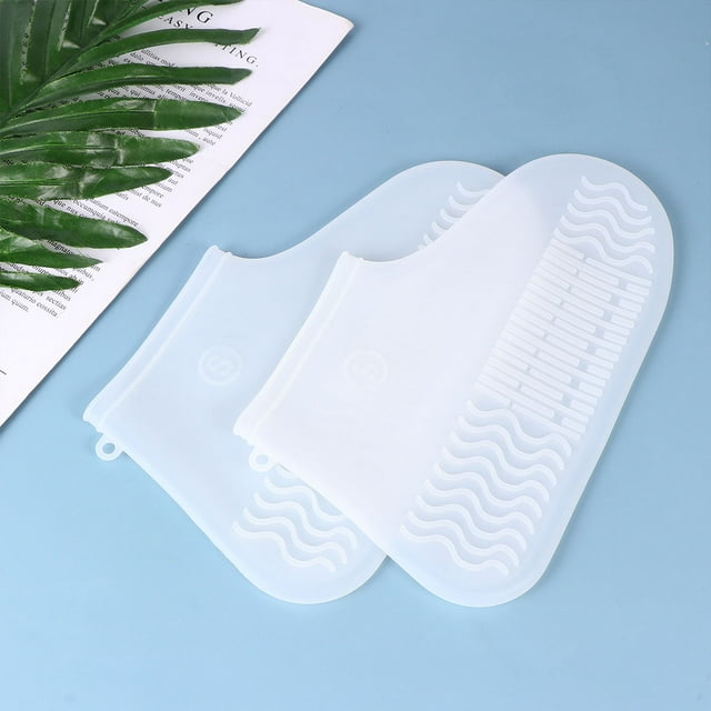UPGRATOR 2Ud Cubrezapatos Impermeables Para Lluvia Con Suela Gruesa Antideslizante Y
