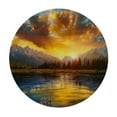 thumbnail image 4 of WERPE Grand Teton National Park Sunflower Landscape Waterproof Round Tablecloth White, 4 of 8