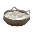 thumbnail image 1 of Cama para gatos, cesta, cama para perros, salón, resistente al desgaste, casa para mascotas resistente a los arañazos con cojín, 1 of 8