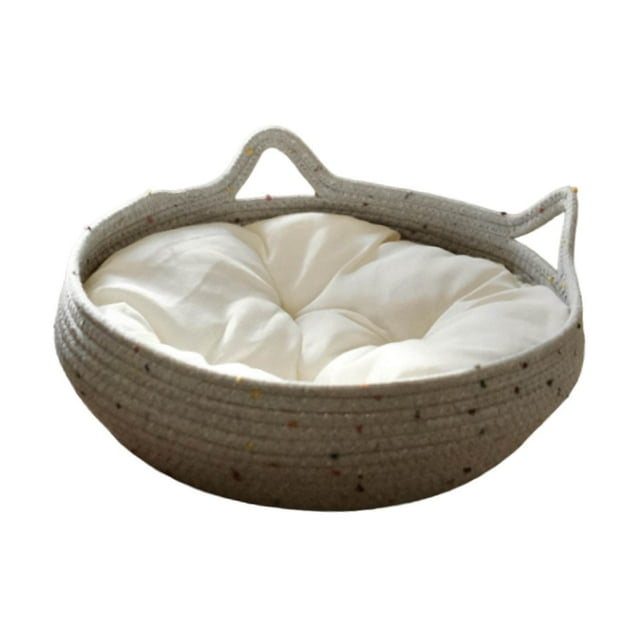 Cama para gatos, cesta, cama para perros, salón, resistente al desgaste, casa para mascotas resistente a los arañazos con cojín