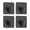 Black, variant on Adhesive Towel Hooks, 4 Pack Aluminum Sturdy Drill-Free Stick On Wall Hooks for Bathroom Kitchen, Black