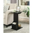 thumbnail image 2 of Convenience Concepts Designs2Go Abby Magazine C End Table in Black Wood Finish, 2 of 5