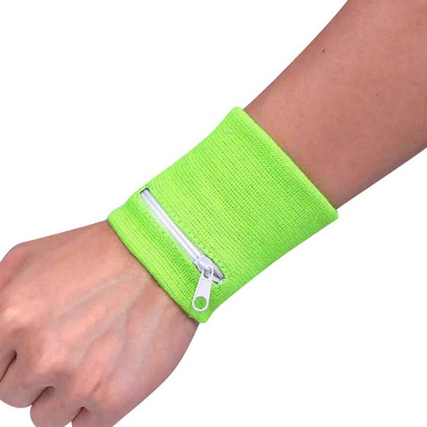 Wrist Purse Bag with Zipper Running Travel Bike Safe Sports Bag for Running Gym Bike Wallet Safe Storage Wrist Support 1 Pcs He Qiyong unisex