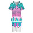 thumbnail image 3 of Vestido de fiesta retro de los 80 de Miami Vice para mujer, elegante y hermoso vestido de verano., 3 of 6
