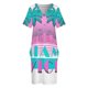 thumbnail image 3 of Vestido de fiesta retro de los 80 de Miami Vice para mujer, elegante y hermoso vestido de verano., 3 of 6