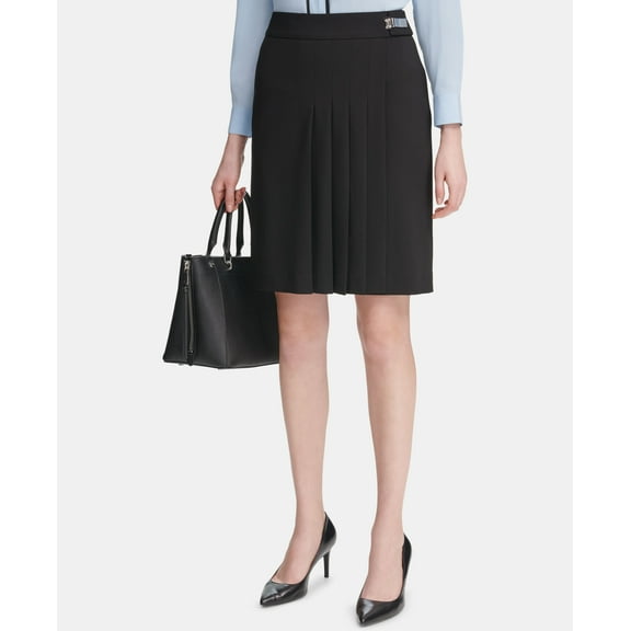 Calvin Klein Pleated Skirt Black 8