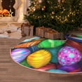 thumbnail image 5 of Sikiie Colorful Easter Eggs1 Nativity Christmas Tree Skirt, Jesus Christian Winter Holiday Tree Mat Decoration(30-48IN)48", 5 of 6