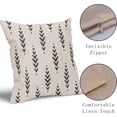 thumbnail image 2 of Black Boho Pillow Covers 18x18 Set of 2 Ethnic Design Vintage Geometric Herringbone Print Decorative Throw Pillows Outdoor PillowCase Square Linen Farmhouse Cushion Case Decor for Couch Sofa Bed, 2 of 6