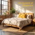 thumbnail image 2 of Unique Bargains 2 Pack Cotton Pillowcase Smooth Cooling Pillow Cases Envelope Closure Queen Yellow - Khaki, 2 of 5