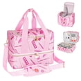 thumbnail image 1 of Estuche organizador de esmaltes de uñas Jaffzora con capacidad para 40 botellas, color rosa, 1 of 7