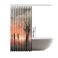 thumbnail image 2 of RYLABLUE Halloween Zombie Hand Rising Out From The Ground Bathroom Waterproof Fabric Shower Curtain 66x72 inches, 2 of 2