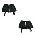 thumbnail image 3 of Eigraketly Paquete de 2 mallas impermeables para la nieve para caminar al aire libre, de tela Oxford, polainas de invierno, transpirables, para Negro 2Conjunto, 3 of 6