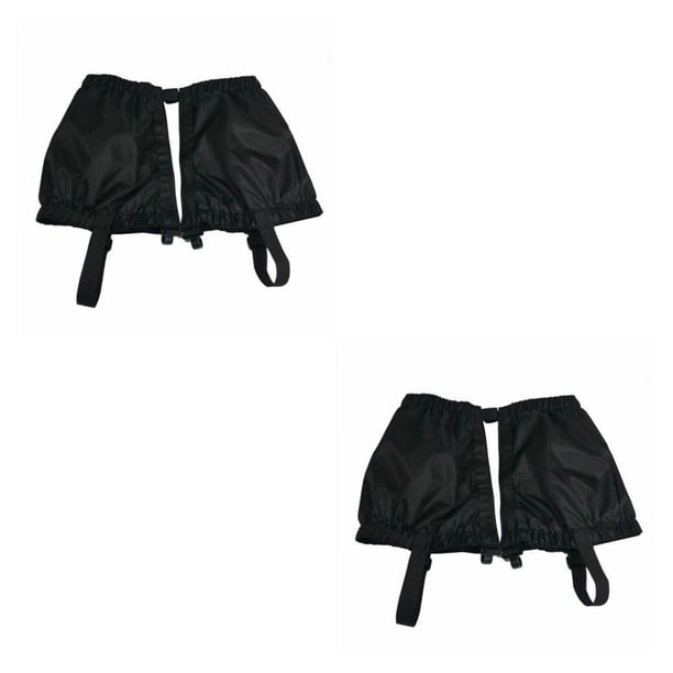 Greeniant 2 piezas al aire libre senderismo impermeable nieve legging polainas montañismo negro Negro 2Conjunto