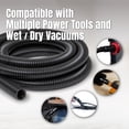 thumbnail image 3 of Kit de Manguera de Recogida de Polvo POWERTEC 70347 de 10 Pies con Accesorios para Herramientas de C, 3 of 6